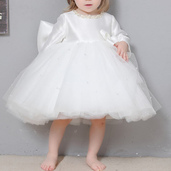 Infant One-year-old Dress Princess Dress Children's Long-sleeved Catwalk Gauze Dress