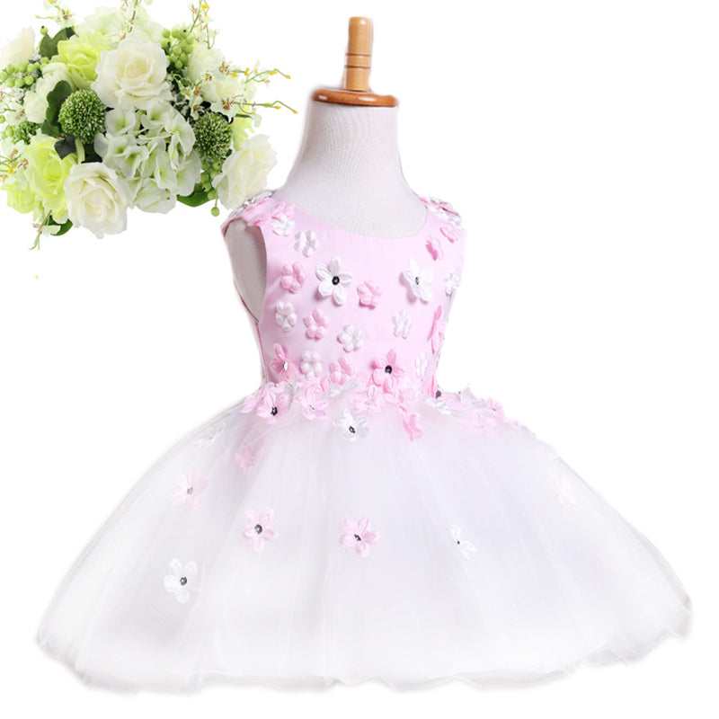 Cute Baby Girl Flower Girl Dress Toddler Birthday Beauty Pageant Princess Dress