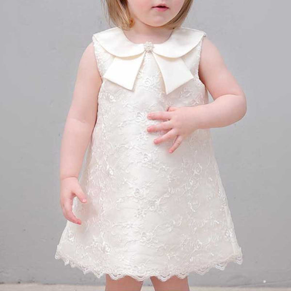 Elegant Baby Girl Embroidery Christening Dresses  Toddler Birthday Princess Dress