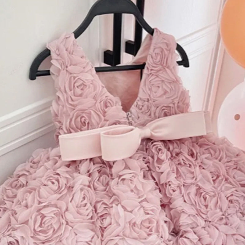 Fashionable Baby Girl Birthday Tutu Dress Flower Girl Princess Dress