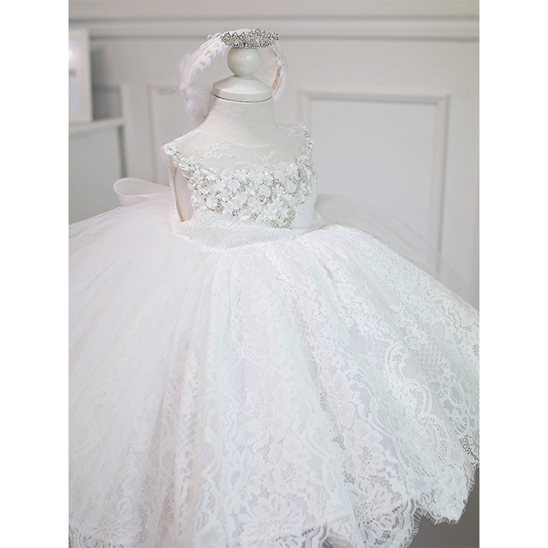 Flower Girl Dress Christening Dress Baptism Dress Toddler Birthday Princess Dress