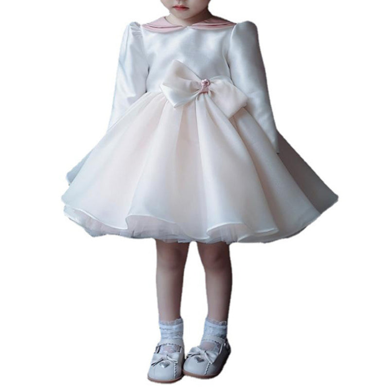 Girls Elegant Princess Dress Birthday Puffy Dress