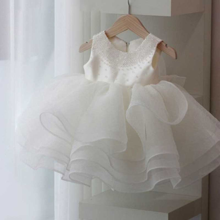 Cute  Baby Girl Puffy Performance Dress Toddler Birthday Party Princess Dress