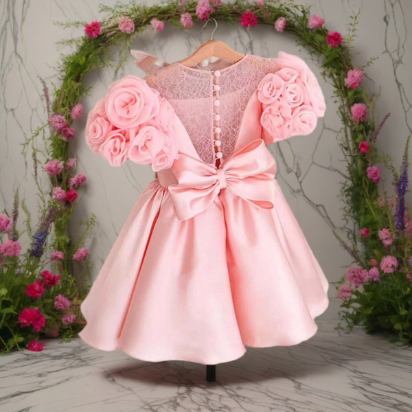 Flower Girl Dress Baby Girl Pink Dresses Girls Party Dresses