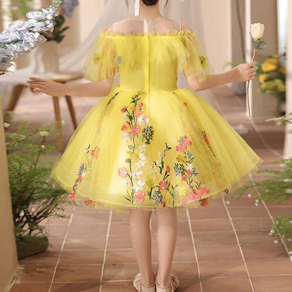 Flower Girl Dress Toddler Beauty Pageant Dress Girls First Communion Princess Dress