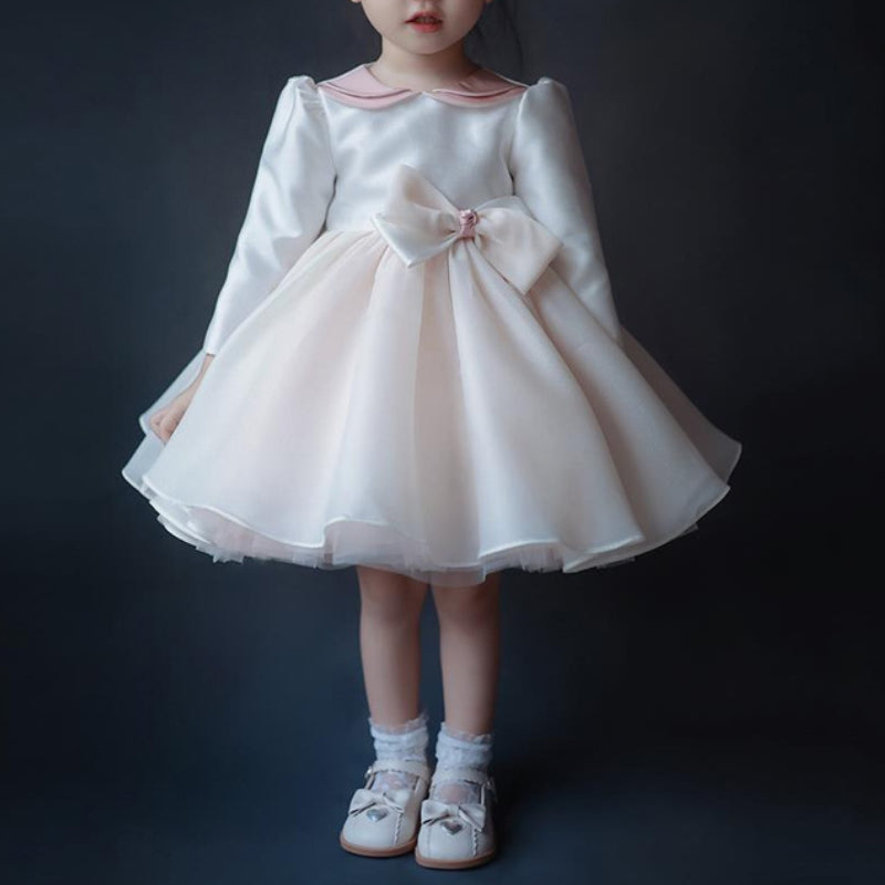 Girls Elegant Princess Dress Birthday Puffy Dress