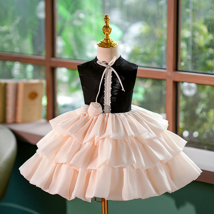 Champagne Birthday Dress Fluffy Princess Dress