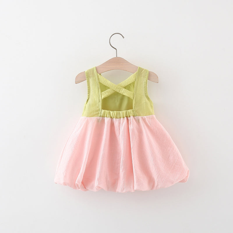 Cute Baby Girls Daily Dress Summer Pink Cozy Princess Dress