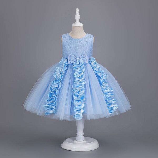 Children's Sleeveless Dress Irregular Skirt Princess Dress