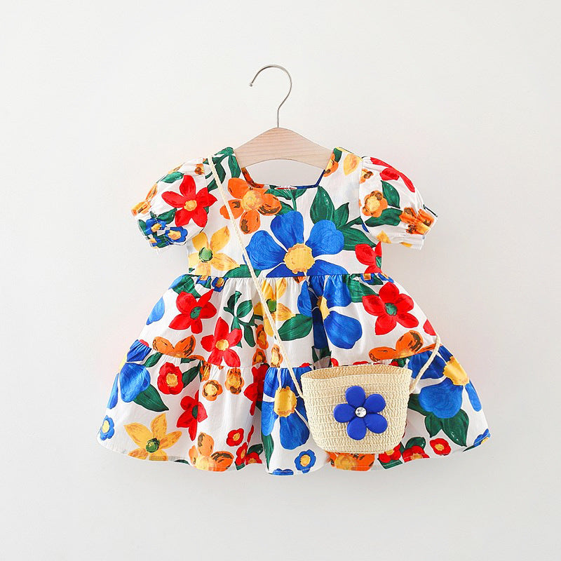 Cozy Baby Girls  Flower Dress Summer Baby Girls Cozy Princess Dress