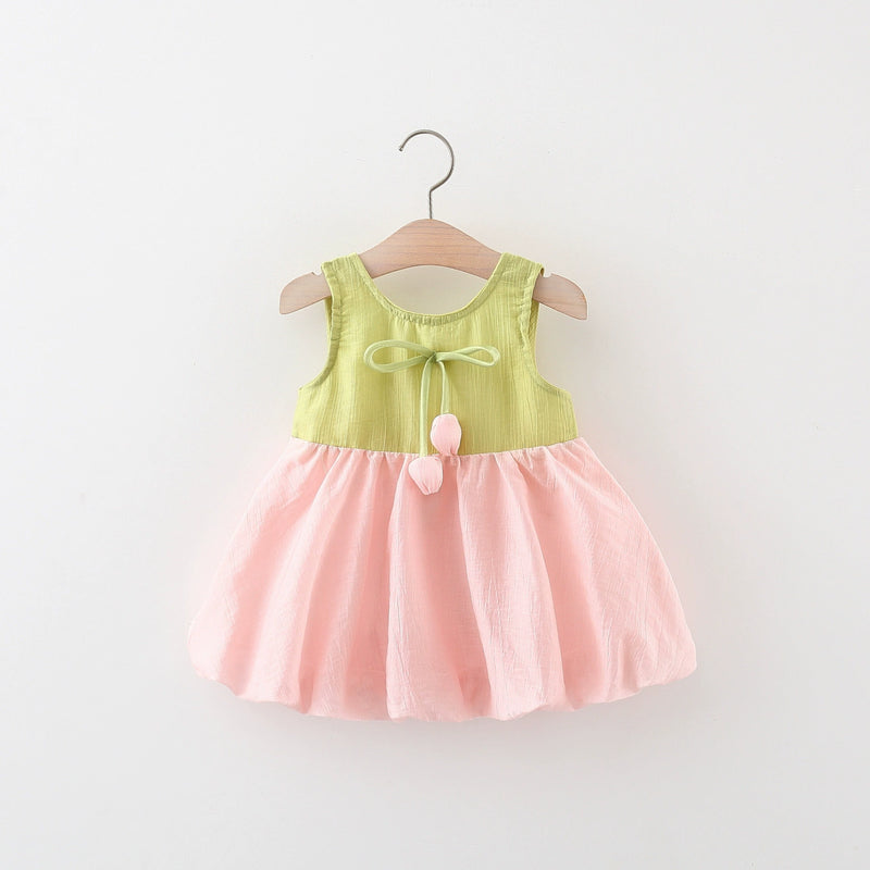 Cute Baby Girls Daily Dress Summer Pink Cozy Princess Dress