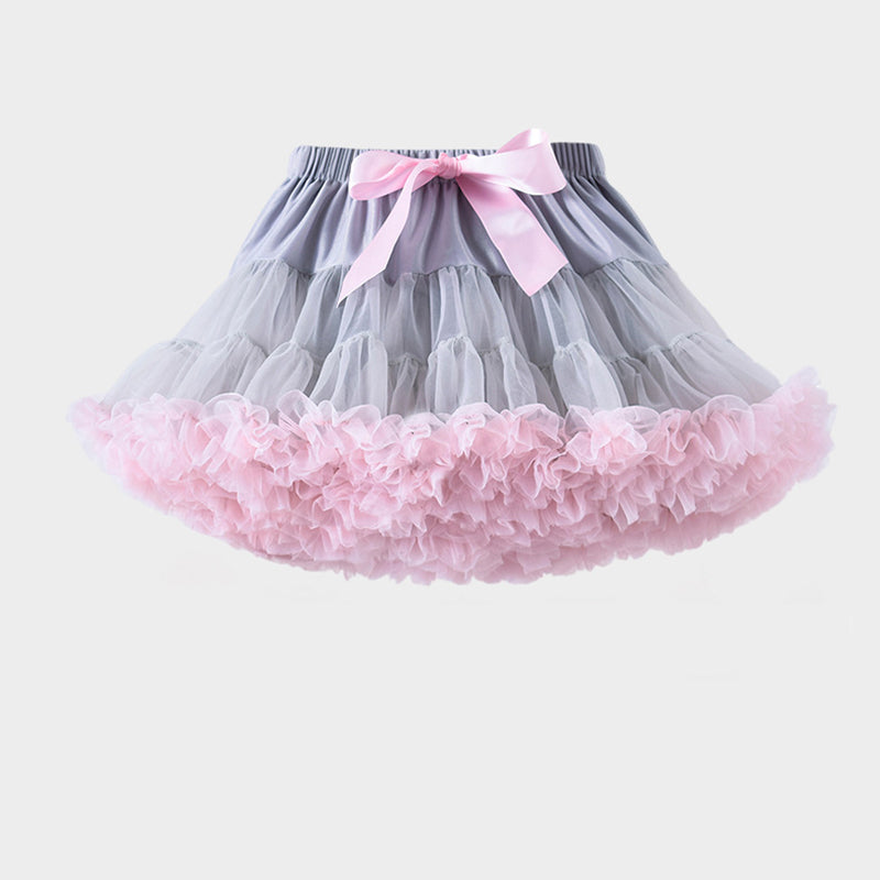 Cute Girls Tutu Birthday Skirt Children's Mesh Tutu Pleated Skirt