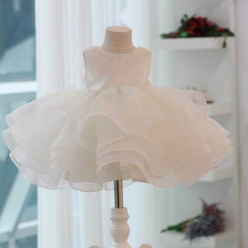 Cute  Baby Girl Puffy Performance Dress Toddler Birthday Party Princess Dress