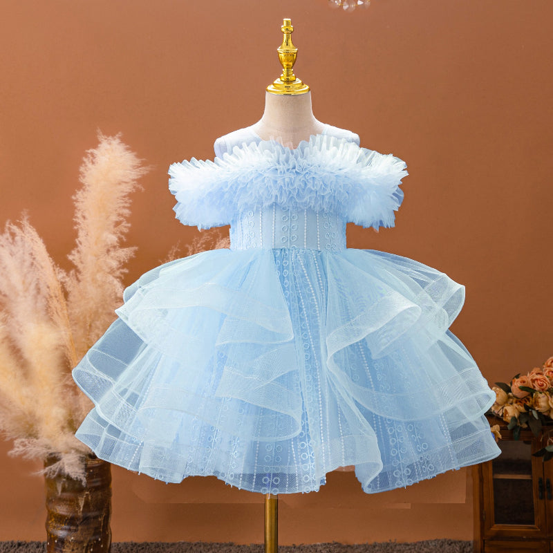 marryshe Baby Girl Fluffy Birthday Dress