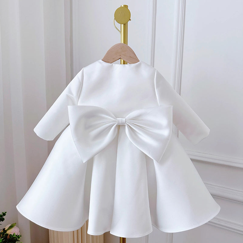 Birthday Dress White Two Piece Long Sleeve Princess Dress