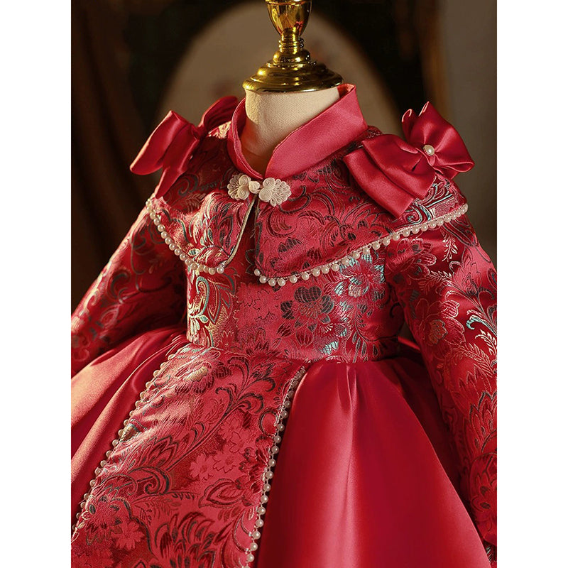 Girl Red Formal Dresses Girls Pageant Dresses