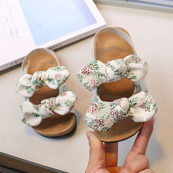 Girls Soft-soled Bow Princess Sandals