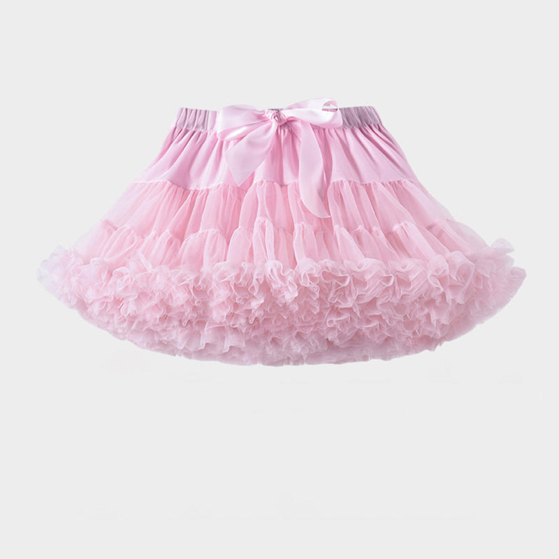 Cute Girls Tutu Birthday Skirt Children's Mesh Tutu Pleated Skirt