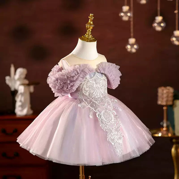 Luxury Sequined Flower Girl Dress Girls Christmas Dress Flower Girl Princess Dress