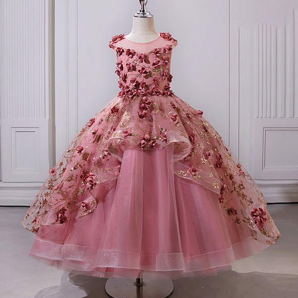 Girl Christmas Dress Flower Girl Birthday Party Dress Puffy Girl Dress Princess Dress