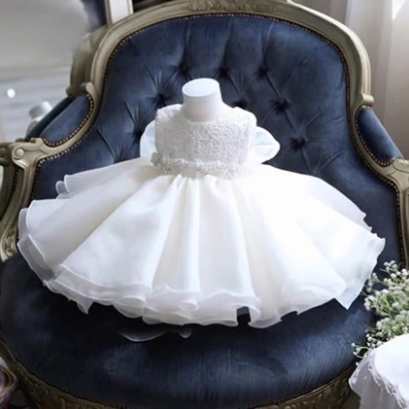 Elegant Baby Girls Christening Dresses Toddler Girls Pageant Princess Dress