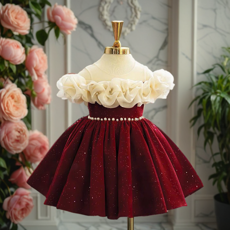 Elegant Baby Girl  Dress Christmas Girl Dress Toddler Birthday Dress