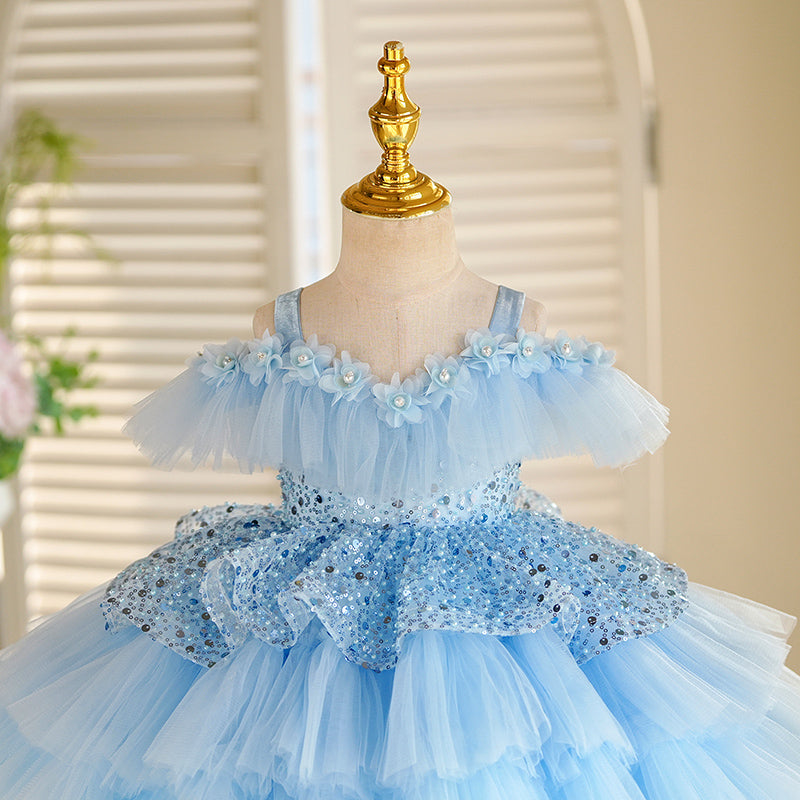 Children's Birthday Dresses Girls Party Puffy Princess Dress