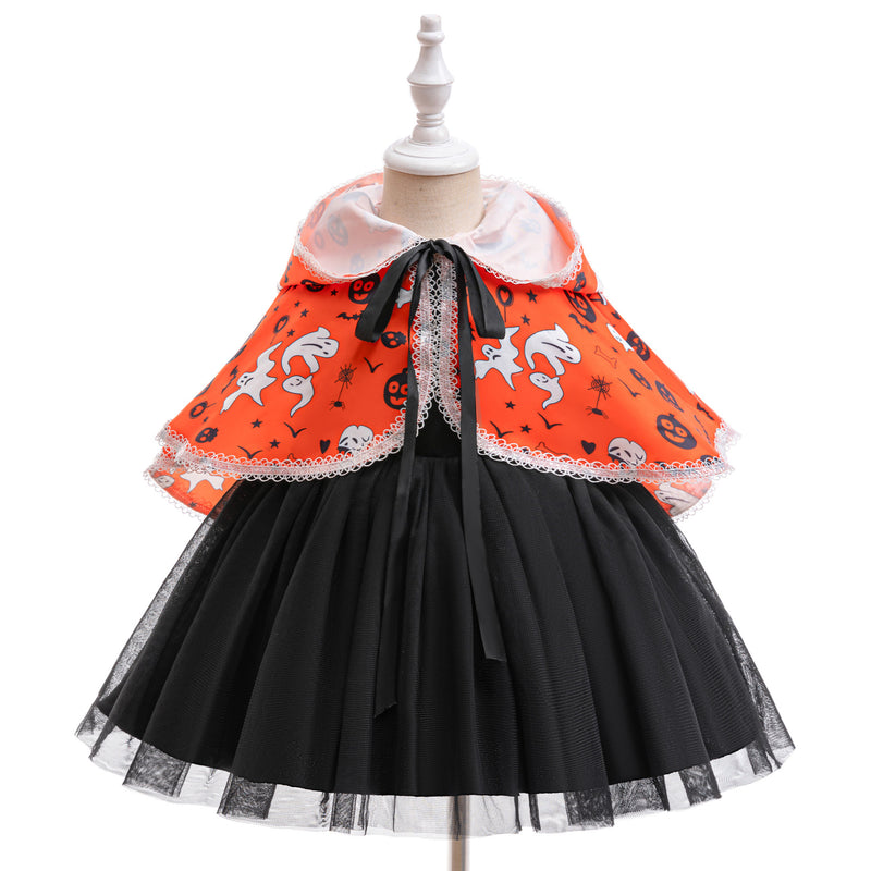 Cute Halloween Dress Girls Cosplay Princess Dress Toddler Costume Dress