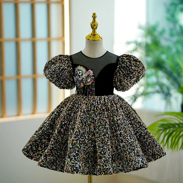 Black and gold on sale dress for baby girl