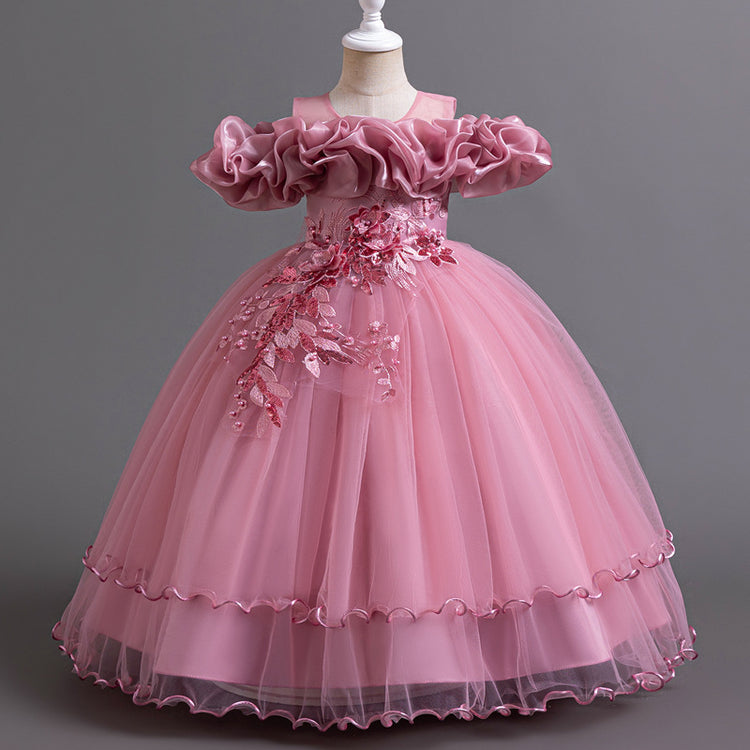 Children's Birthday Princess Dress Girl Wedding Elegant Dress