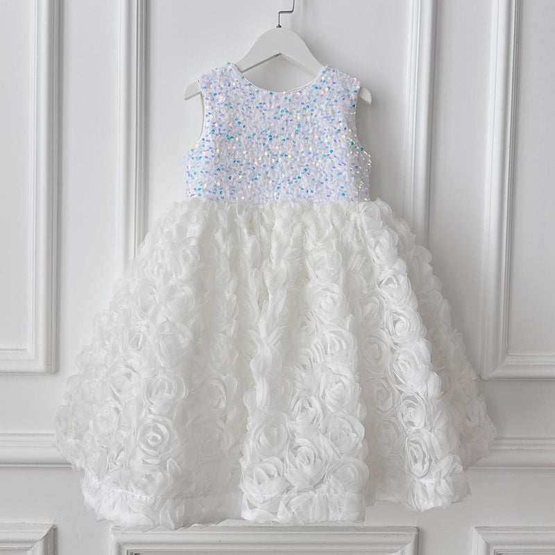 Elegant Beauty Pageant Dress Flower Girl Dress Toddler Birthday Princess Dress