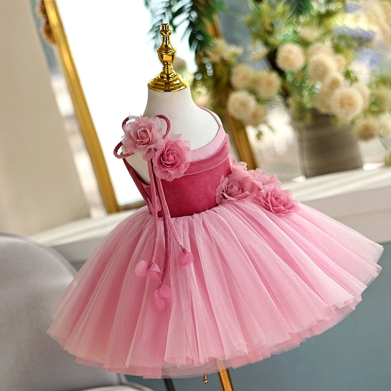 Cute Girl Birthday Dress Flower Girl Wedding Puffy Princess Dress