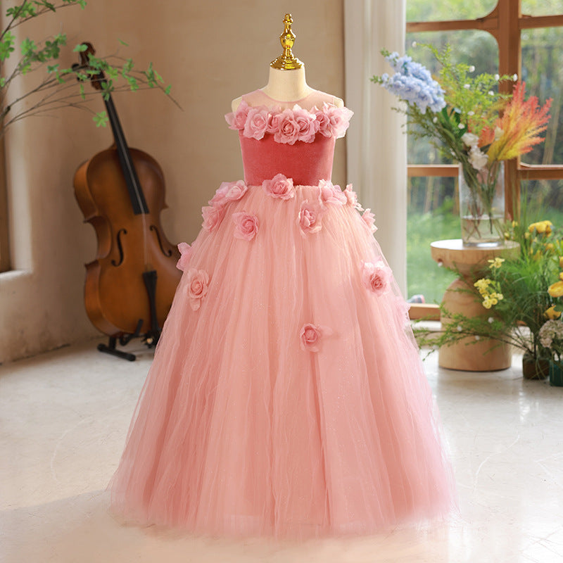 Beauty Pageant Dress Flower Girl Dress Toddler Birthday Party Princess Dress