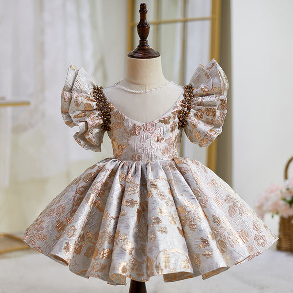 Girls Birthday Party Dresses Girls Autumn Puffy Princess Dress