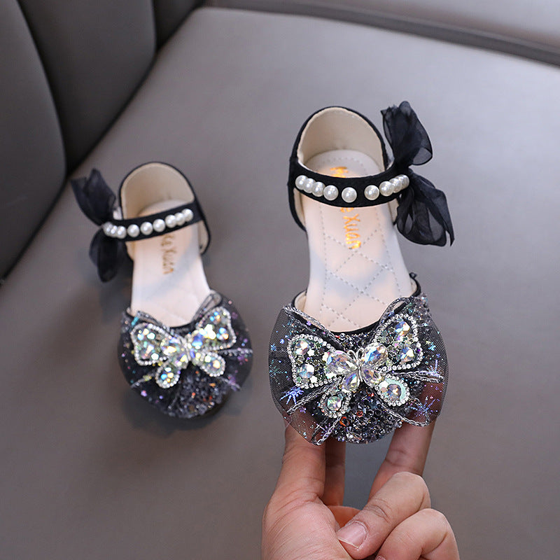 Baby Girl Cute Princess Diamond Leather Shoes