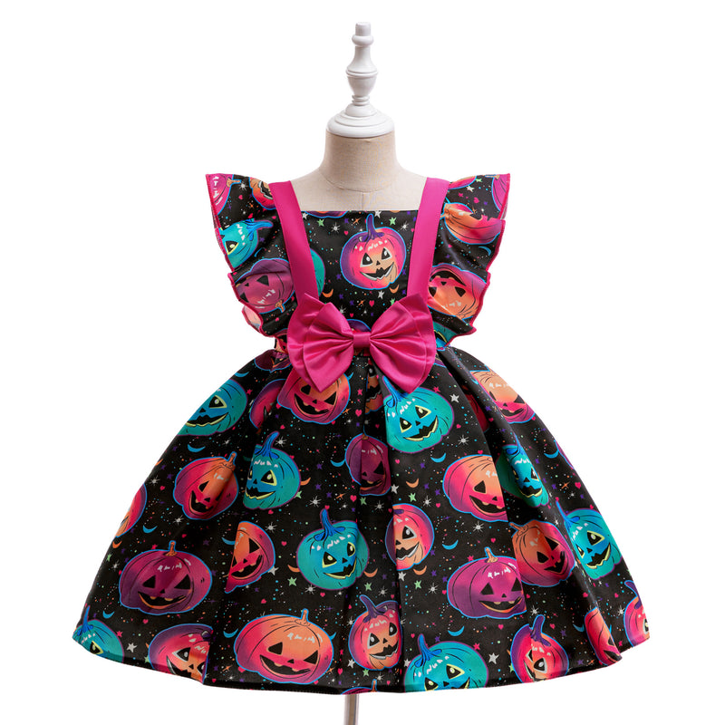 Cute Halloween Dress Girls Cosplay Princess Dress Toddler Costume Dress