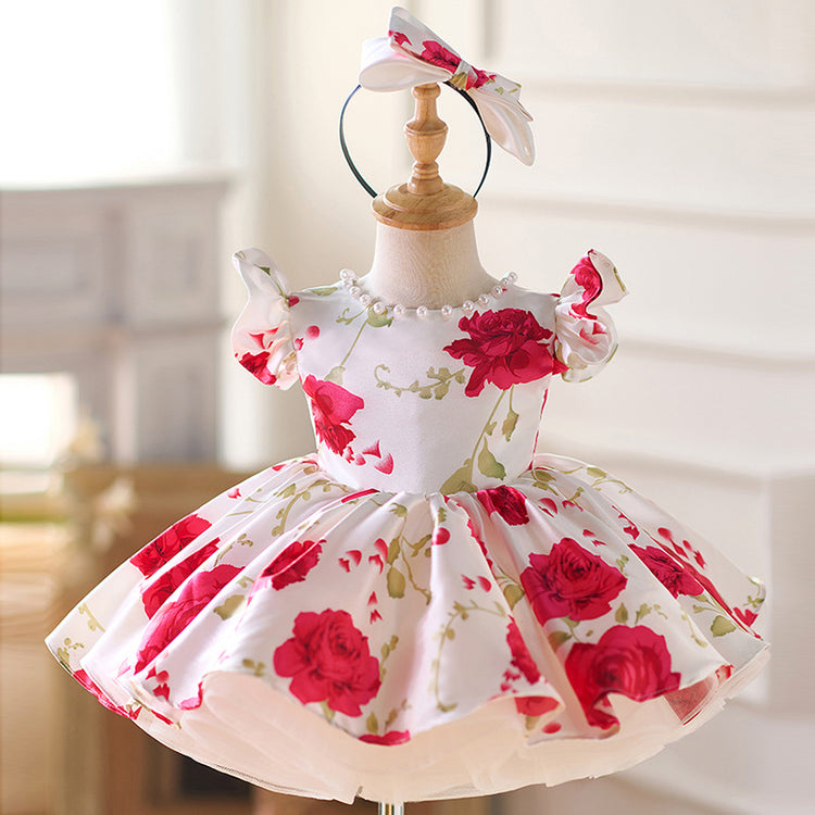 Flower Girl Dress Baby Girl Dresses Rose Princess Dress