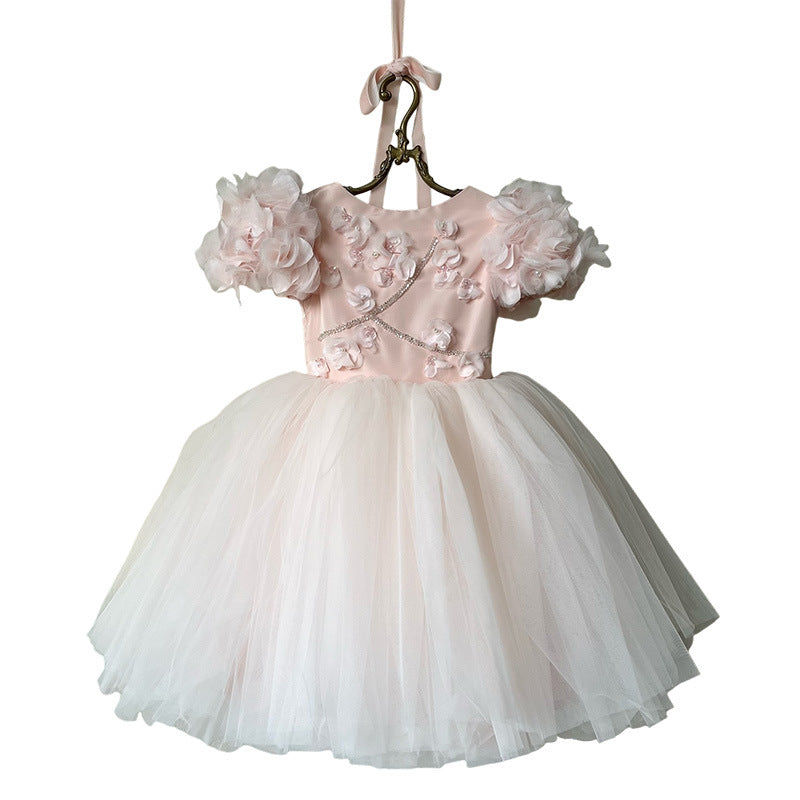 Cute Flower Girl Dress Toddler Birthday Pageant Princess Dress