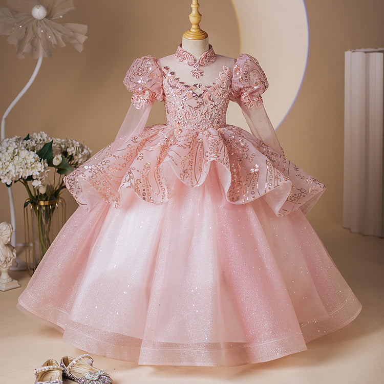 Girls Birthday Princess Dress Girls Pageant Dress Luxury Ball Gown