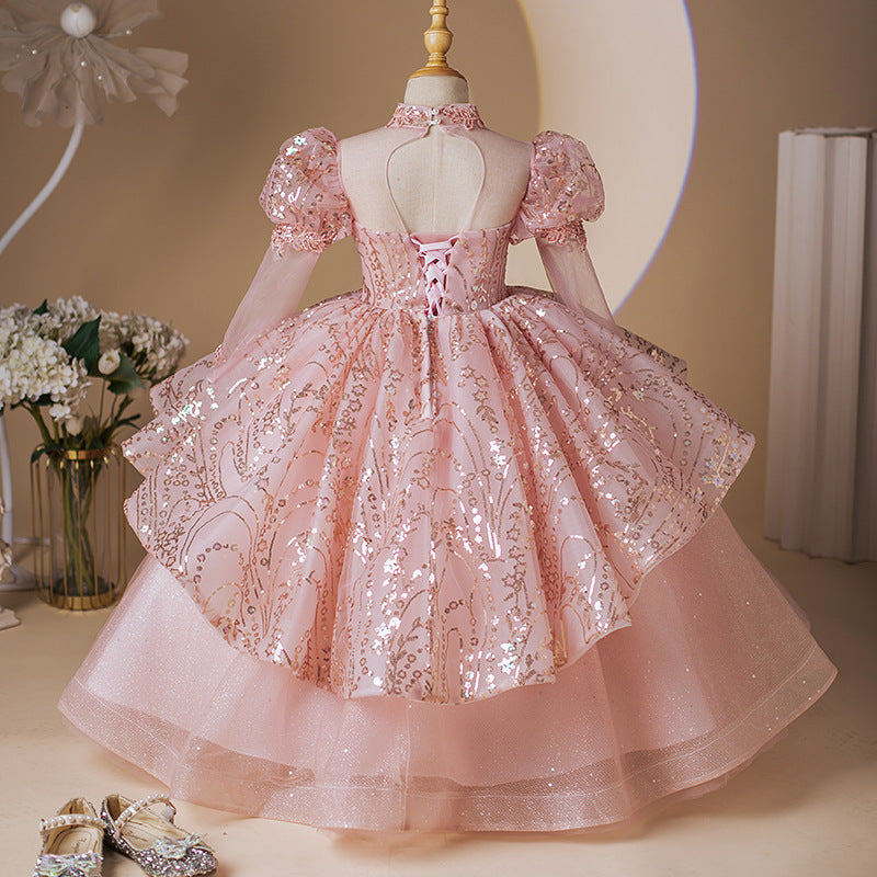 Girls Birthday Princess Dress Girls Pageant Dress Luxury Ball Gown