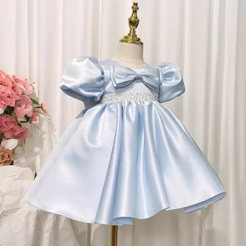 Baby Girl Birthday Dress Girl Party Puff Sleeve Princess Dress