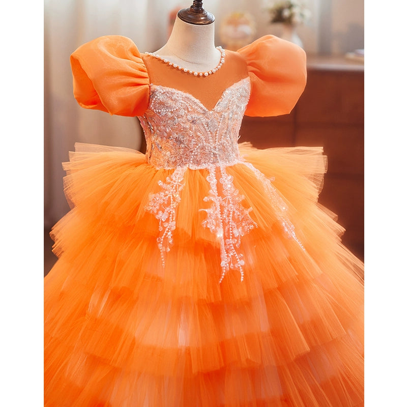 Girls Romantic Party Dress Christmas Princess Dress