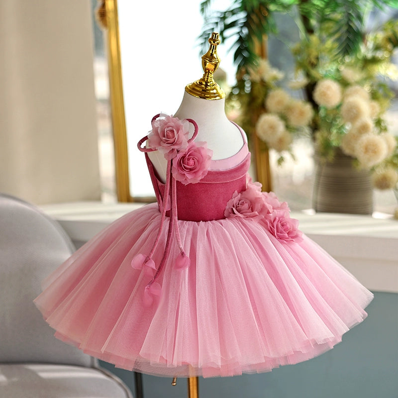 Cute Girl Birthday Dress Flower Girl Wedding Puffy Princess Dress