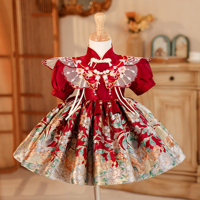 Christmas Dress Girls Birthday Party Dresses Girls Christening Princess Dress