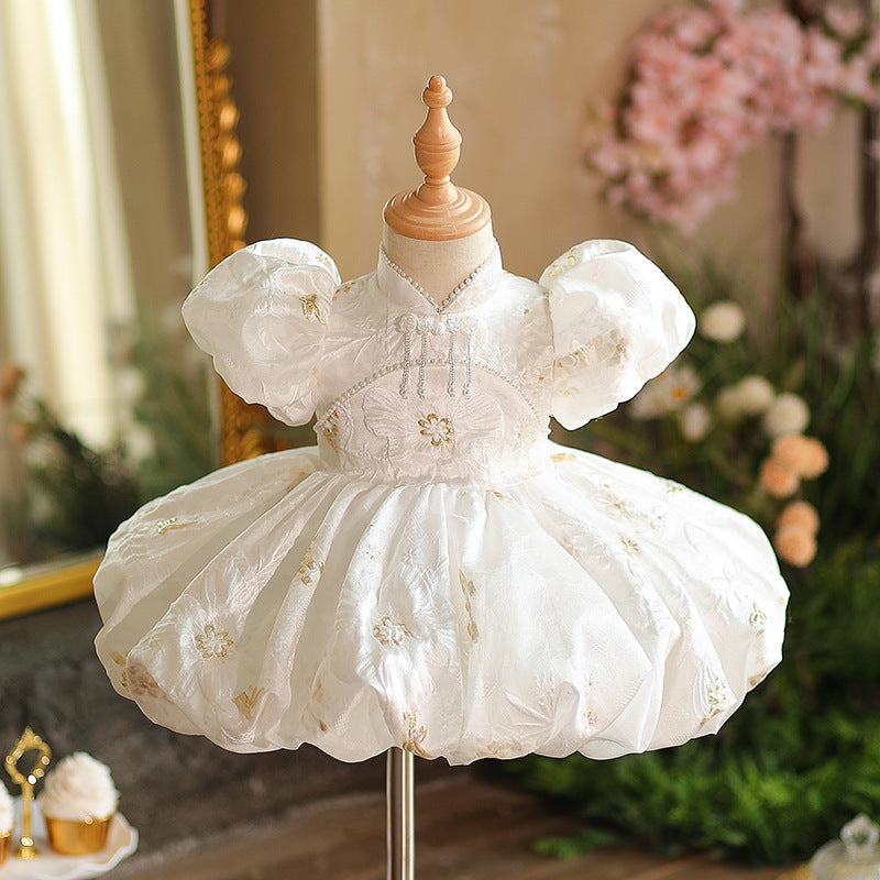 marryshe Cute Baby Girl Baptism Dress Toddler First Birthday Party Princess Dress