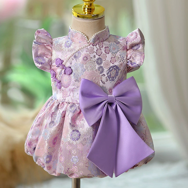 Cute Baby  Girl Christening Dress Baptism Dress Toddler Birthday Princess Dress