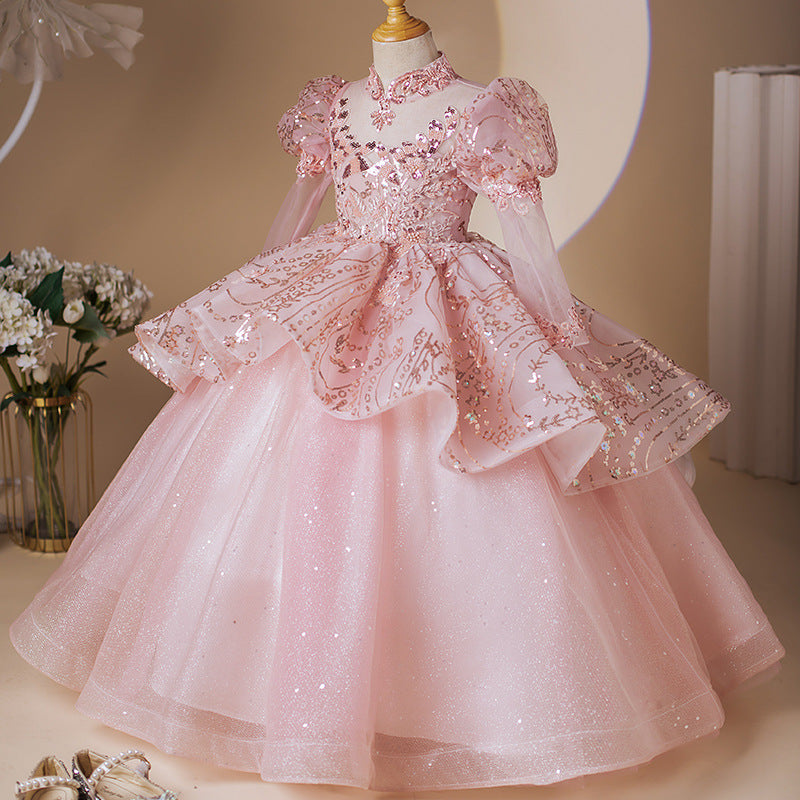 Girls Birthday Princess Dress Girls Pageant Dress Luxury Ball Gown