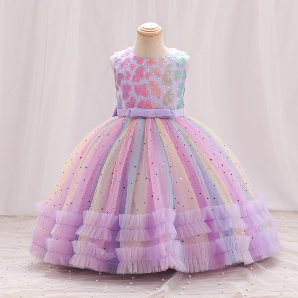 Elegant Baby Girls Birthday Princess Dress Little Girl Dress