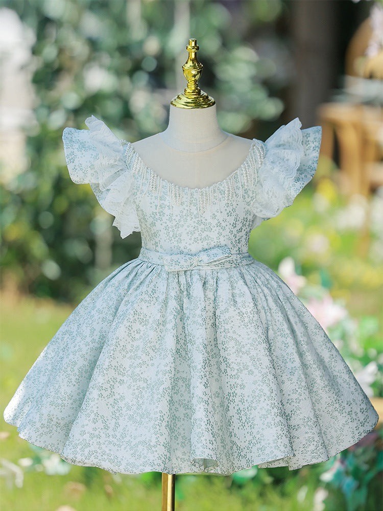 Cute Baby Girl Summer Floral Dress Toddler Birthday Party Princess Dress