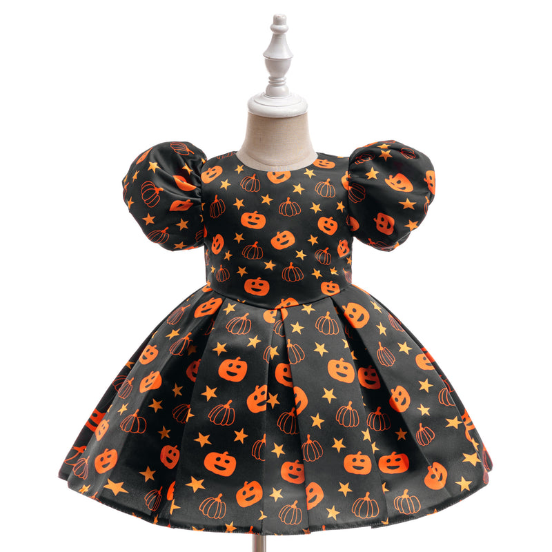 Cute Halloween Dress Girls Cosplay Princess Dress Toddler Costume Dress